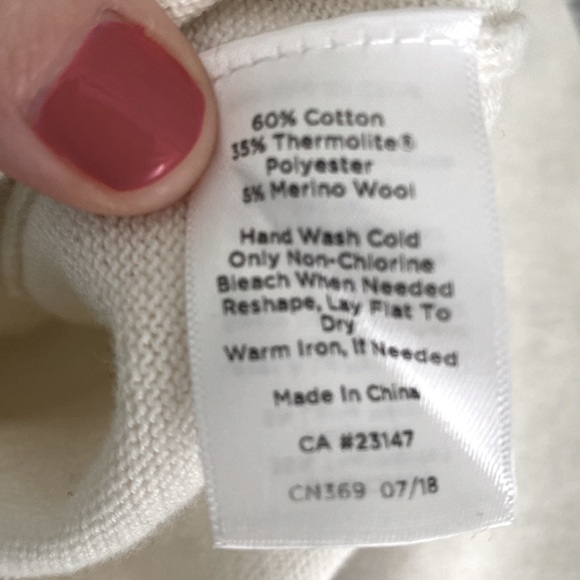 Talbots Thermolite Wool Blend Star Sweater - Picture 6 of 6